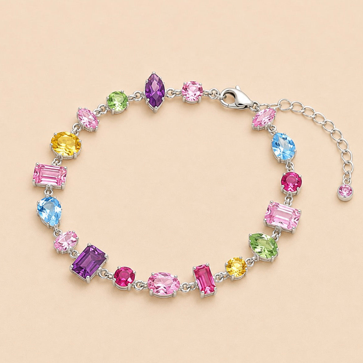 Marbéll Candy Gem Bracelet – Silver
