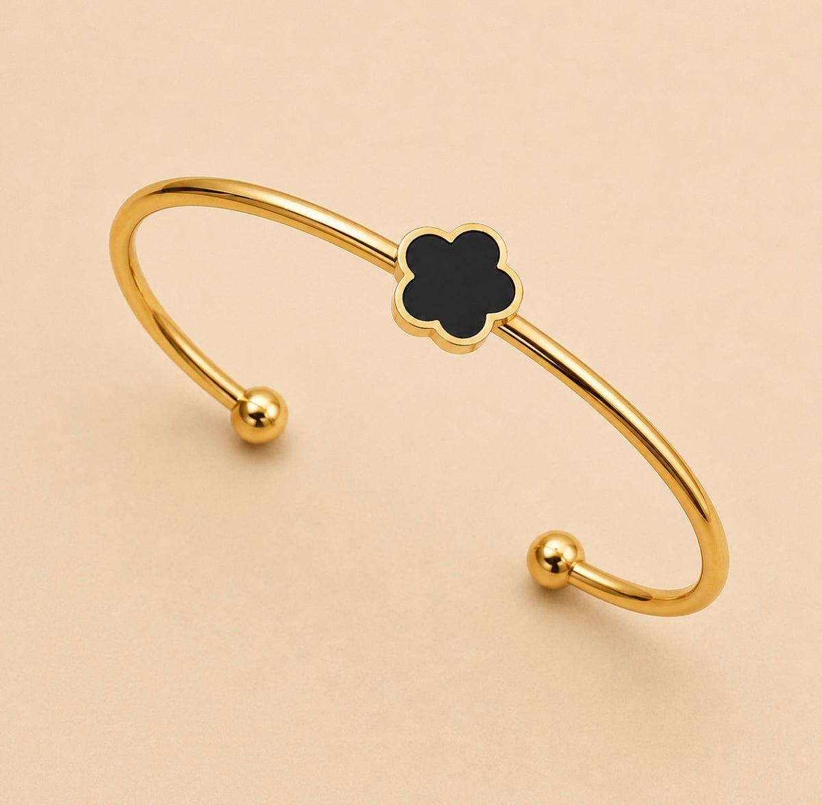 Noir Clover Armreif – Gold