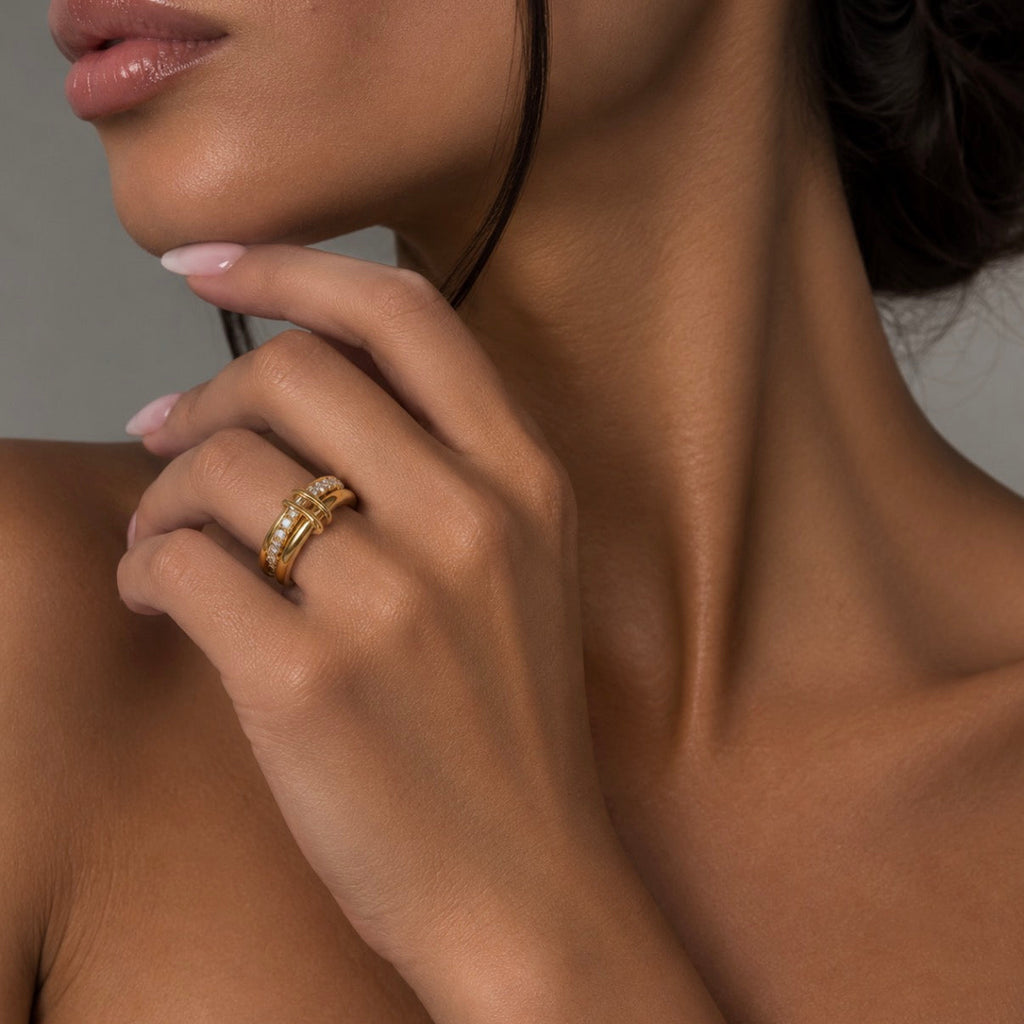 Éternité Zircon Ring – Gold