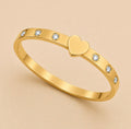 Amour Crystal Armreif – Gold