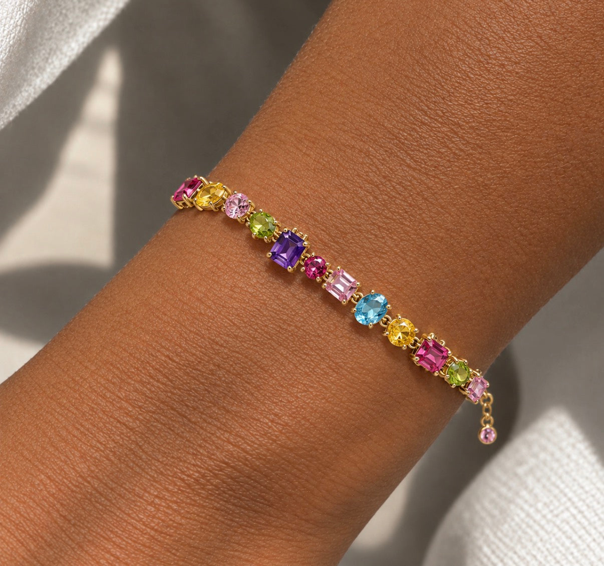 Marbéll Candy Gem Bracelet – Silver