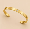 Fleur Crystal Armreif – Gold