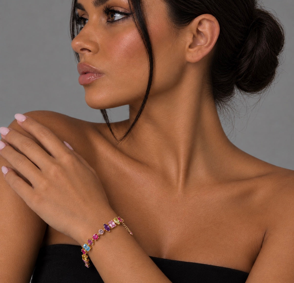Marbéll Candy Gem Bracelet – Silver