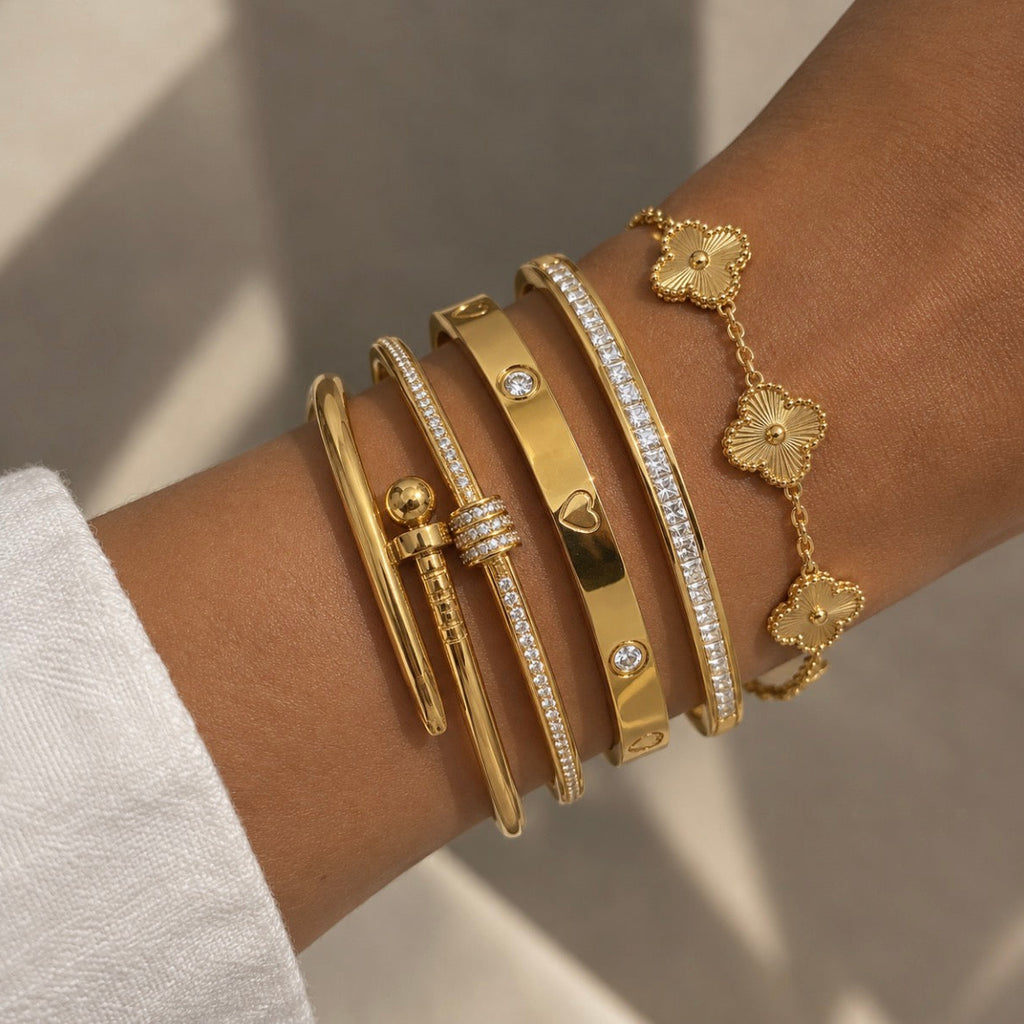 Marbéll Signature Bracelet Set – Gold