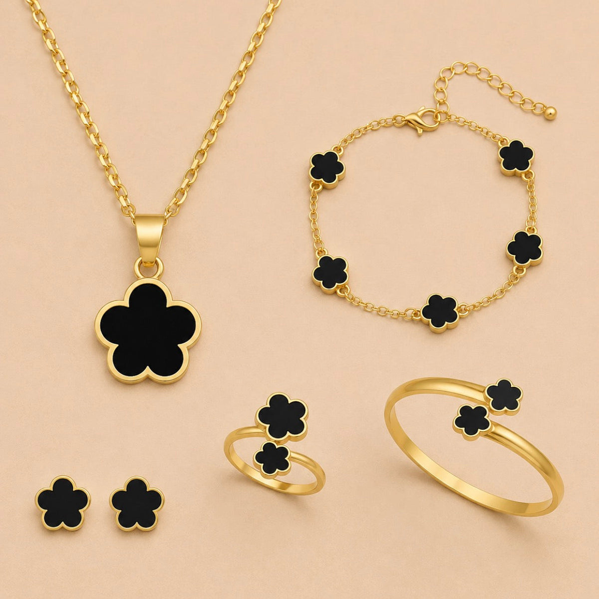 Marbéll Noir Clover Set