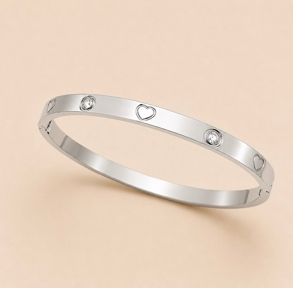 Amour Heart Armreif – Gold