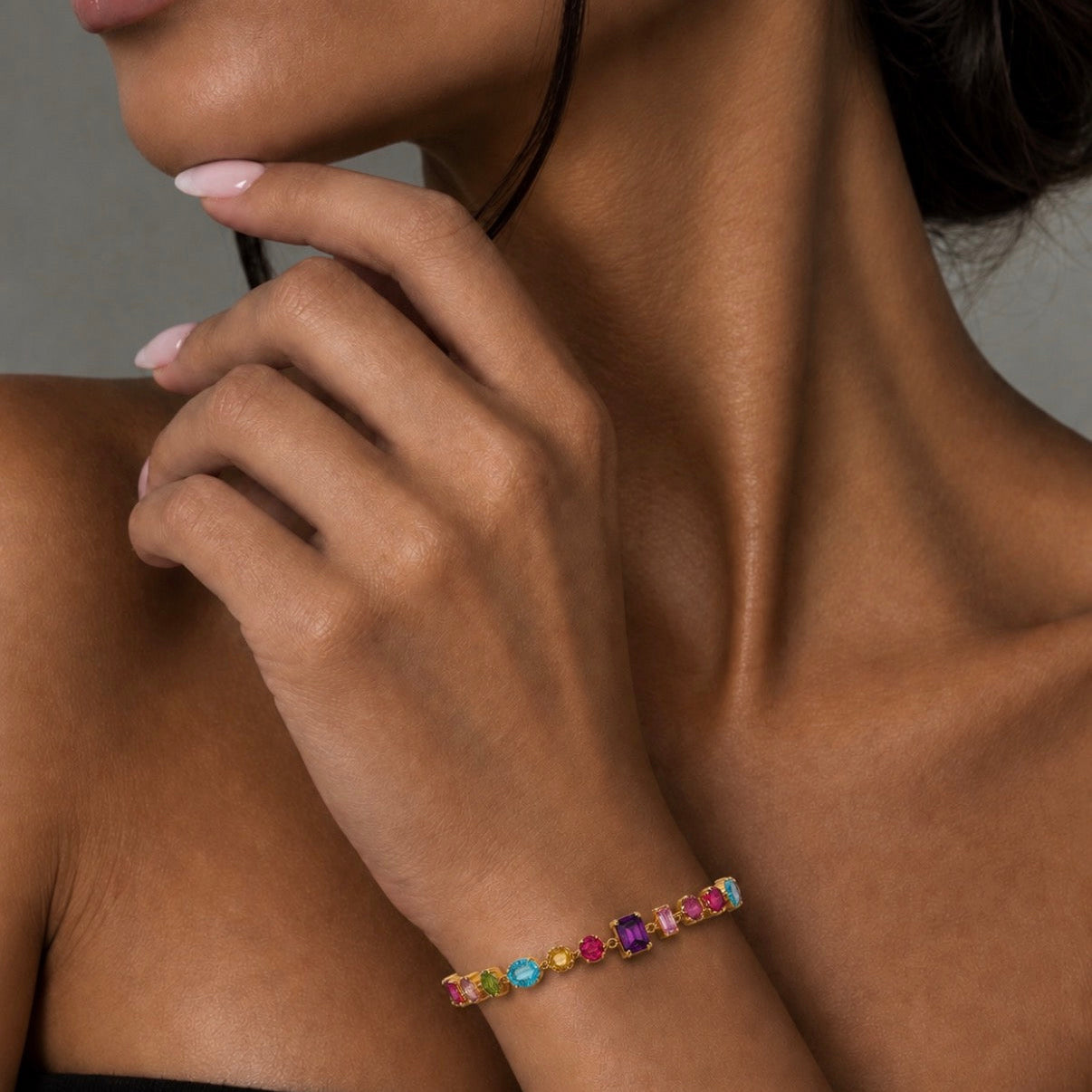 Marbéll Candy Gem Bracelet – Gold