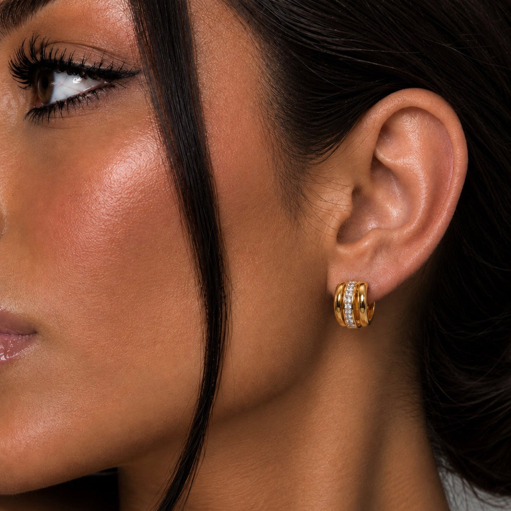 Marbéll Éclat Hoop Earrings – Gold