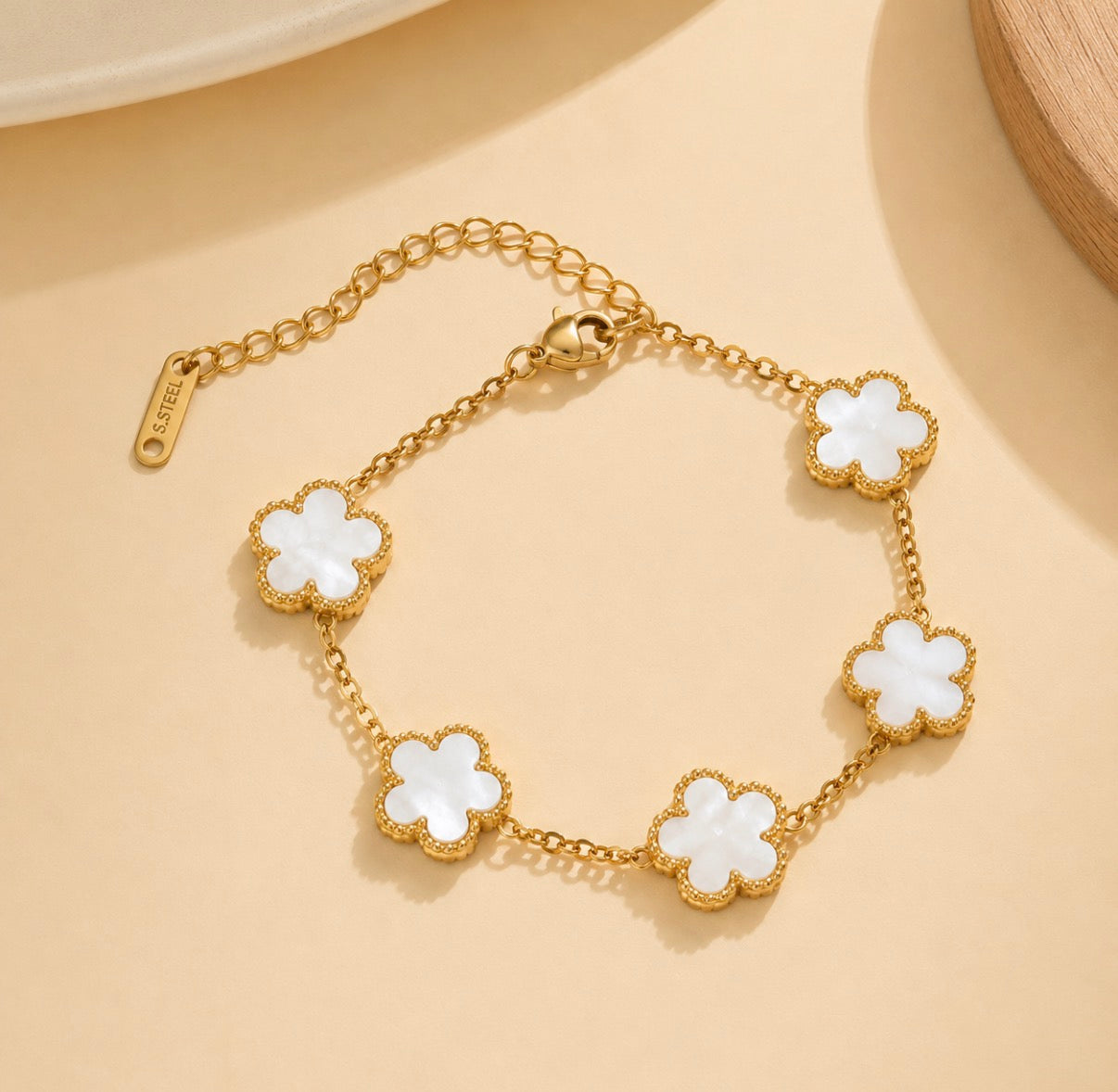 Amélie Clover Bracelet – Gold