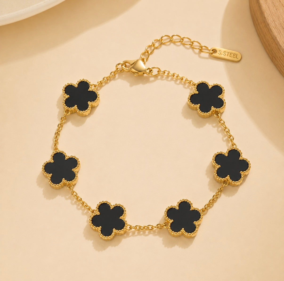 Amélie Clover Bracelet – Gold