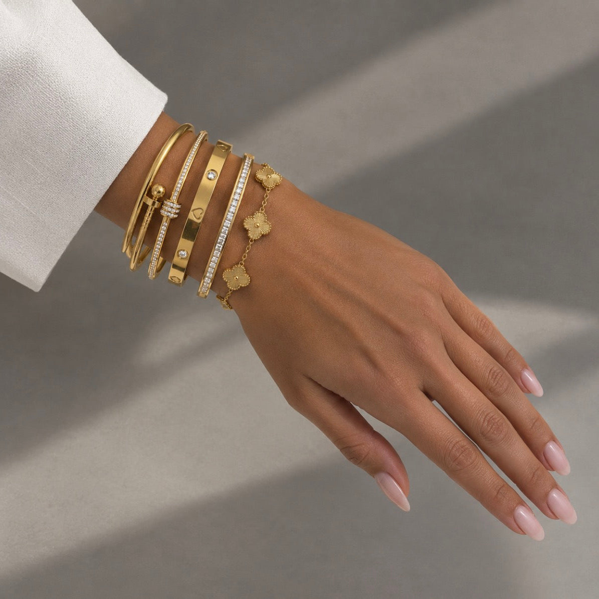 Marbéll Signature Bracelet Set – Gold