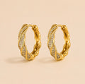 Marbéll Lumière Twist Hoops – Gold