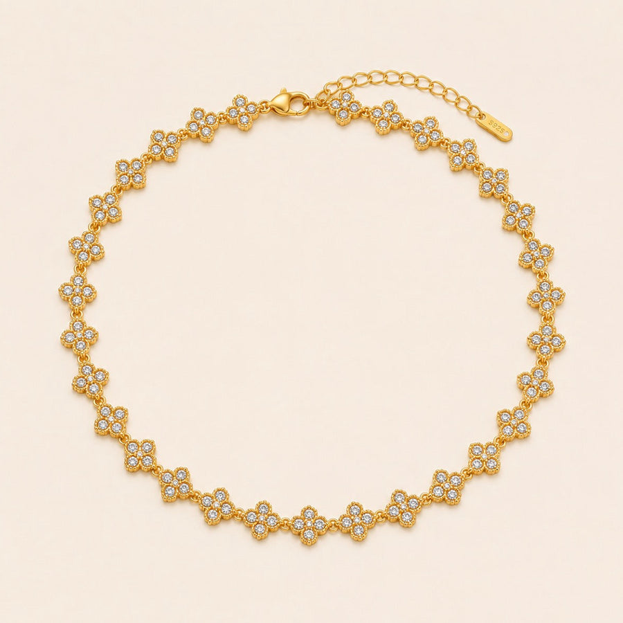 Marbèll Fleur Diamond Necklace – Gold