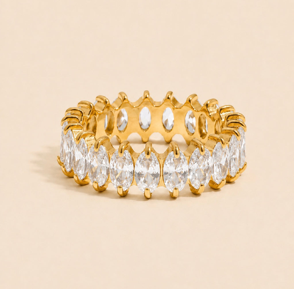 Éclat Marquise Eternity Ring – Gold