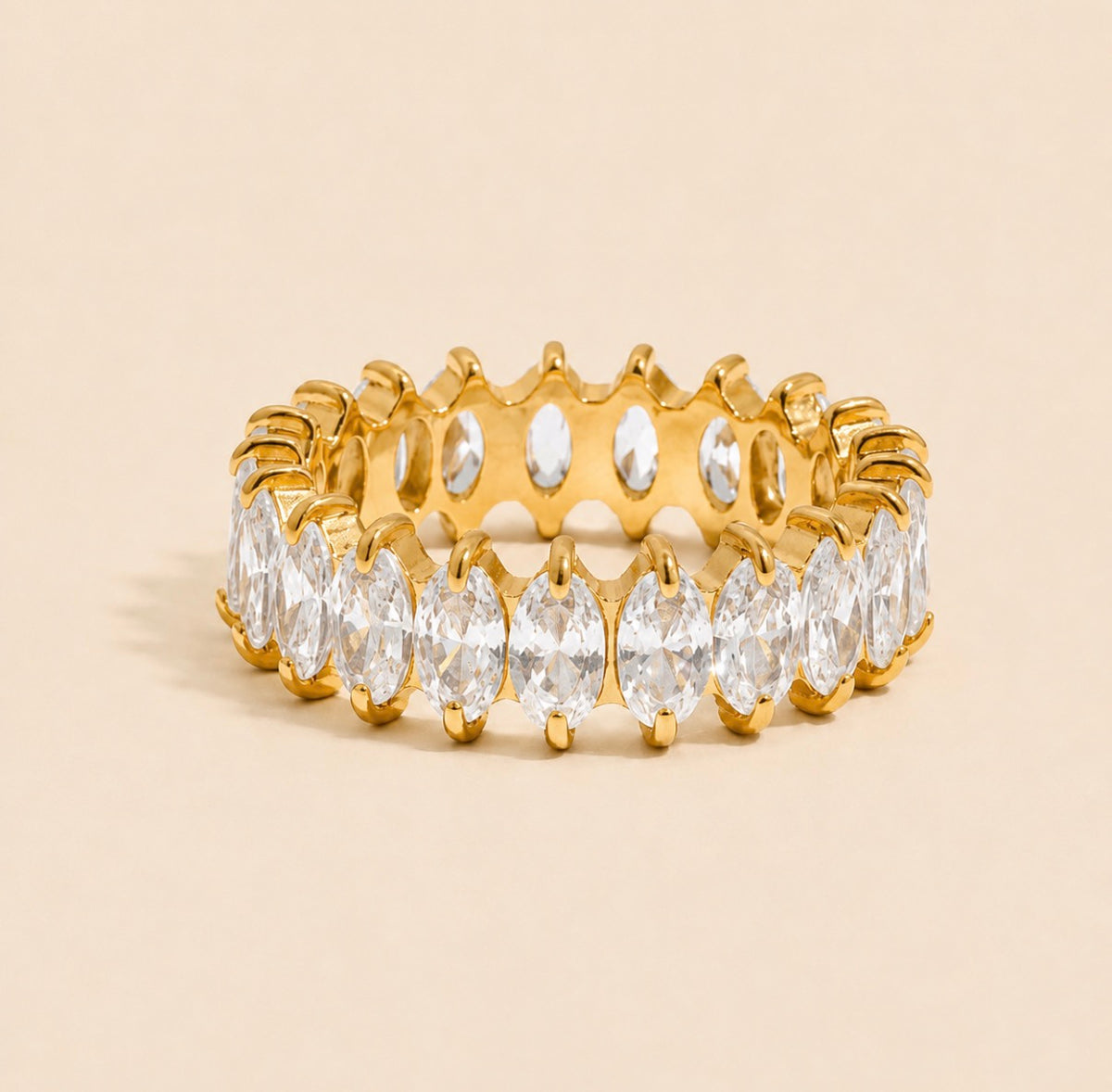 Éclat Marquise Eternity Ring – Gold