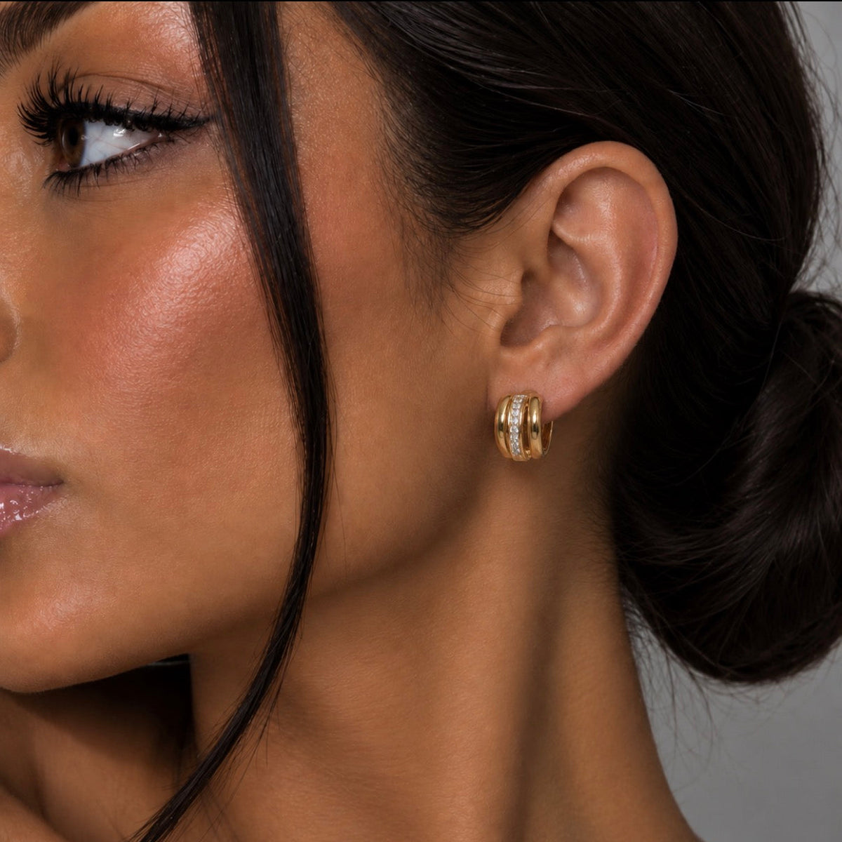 Marbéll Éclat Hoop Earrings – Gold